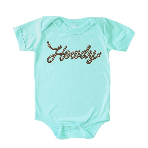 Howdy Rope Script Baby Bodysuit for Girls and Boys Trendy Vintage Country Western Outfit Chill Bodysuit 18 Months