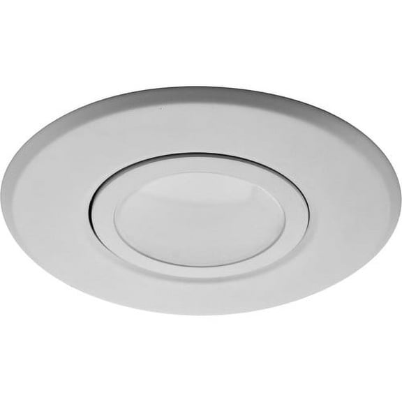 NICOR Lighting 5/6-Inch Dimmable 4000K LED Gimbal Recessed Downlight, White (DLG56-10-120-4K-WH)