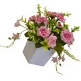 thumbnail image 4 of CNKOO Artificial Potted Flower Lifelike Fake Cloth Flower Plastic Flowerpot Simulation Floral Decor  Red, 4 of 8