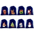 thumbnail image 3 of StoBag-bolsas de terciopelo de Feliz Navidad para niños, 50 piezas, embalaje de regalo de dulces, bolsillo de almacenamiento con cordón pequeño, favores de fiesta, venta al por mayor, 3 of 4