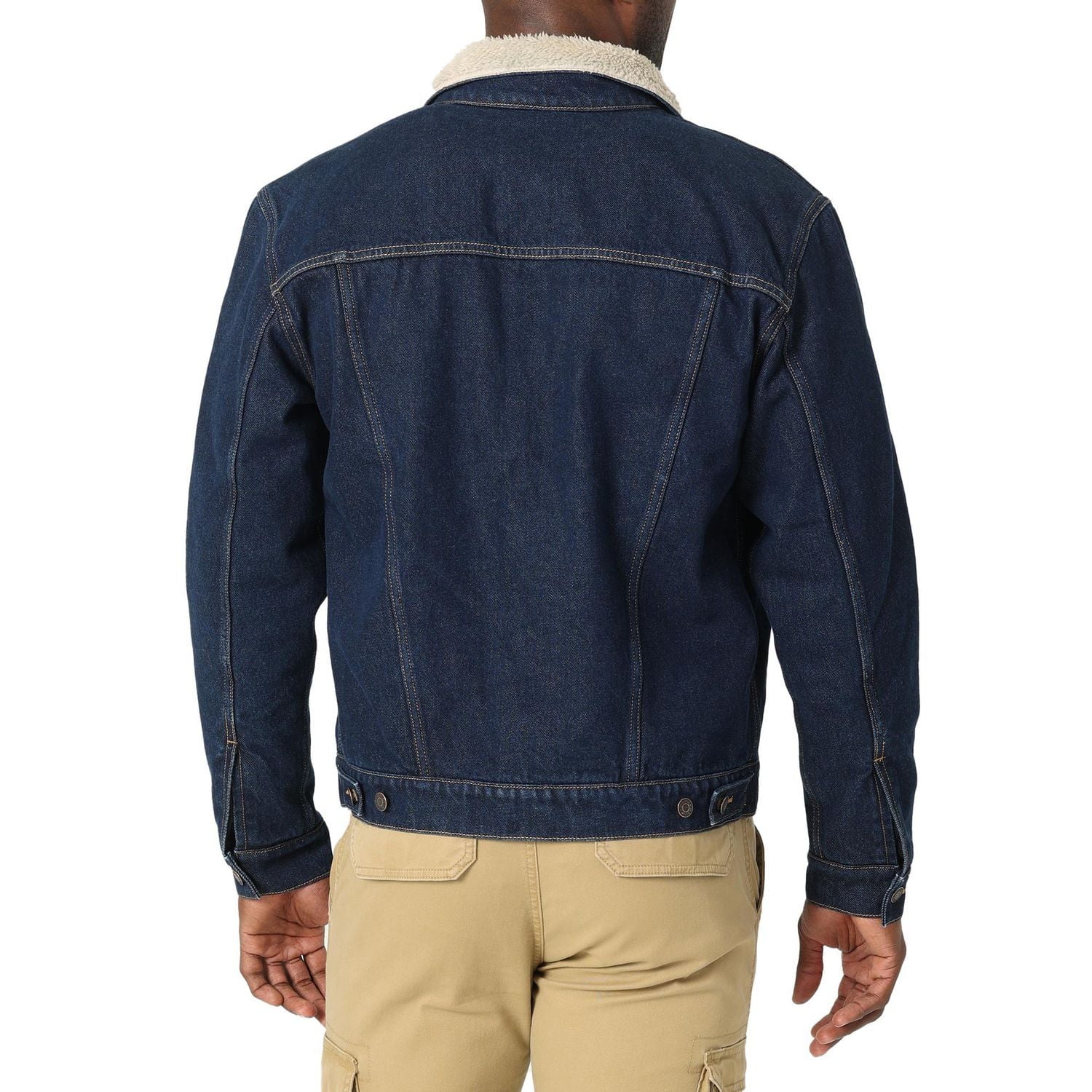 Wrangler Angler Veste Denim Doublée Sherpa
