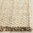 thumbnail image 4 of SAFAVIEH Natural Fiber Gillian Chevron Jute Area Rug, Bleach/Natural, 6' x 9', 4 of 7