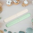 thumbnail image 6 of Unique Bargains 2pcs Toothbrush Travel Case Traveling PP Portable Holders Cases Green Beige 8.07''x1.22''x0.83'', 6 of 7