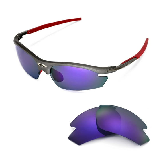 Walleva Purple Polarized Replacement Lenses For Rudy Project Rydon Sunglasses