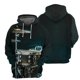 thumbnail image 3 of Sudadera con capucha para hombre y mujer, primavera y otoño de 2024, con estampado 3D de guitarra y piano, ropa con capucha de manga larga a la moda, ropa de calle popular para hombre, 3 of 5