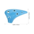 thumbnail image 4 of Ocarina portátil de 6 agujeros, dolomita, mini ocarina, instrumento musical de regalo, 4 of 6