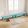 thumbnail image 2 of SERWALL Outdoor Bench Set of 2, HDPE Backless Patio Bench, Weather-Resistant Garden Bench for Porch, Yard & Backyard, Aruba, 2 of 10