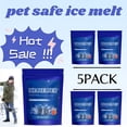 thumbnail image 2 of BANIRO 2026 New 5Pc Pet Safe Ice Melt Salt, 20 Lb Bag, Concrete Safe Snow Salt for Snow & Ice Removal, Sidewalk Salt, Driveway Salt, Effective for Snow & Ice Down to -15°F, 2 of 7