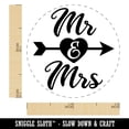 thumbnail image 2 of Mr and Mrs Heart and Arrow Wedding Self-Inking Rubber Stamp Ink Stamper - Black Ink - Mini 1/2 Inch, 2 of 7