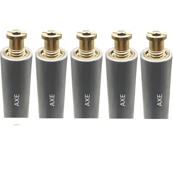 AXE 18-Inch Aluminum Tube with Brass Anchor for Pool Safety Cover, 5-Pack