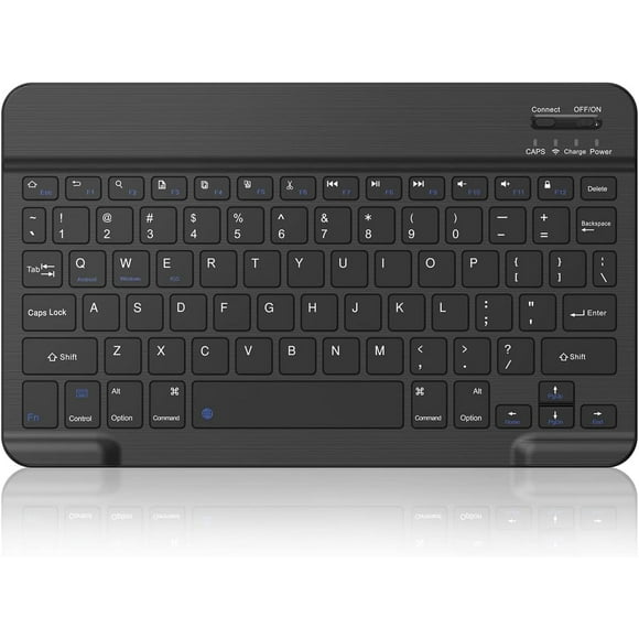 shiyou-Ultra-Slim Bluetooth Wireless Keyboard, Portable Mini Rechargeable Keyboard for iPad, iPhone, Tablet, Laptop, MacBook, Multi-Device Compatible with Android/Windows/iOS System (Black)