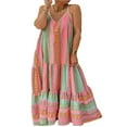 thumbnail image 1 of Robe Ample à Bretelles Spaghetti Bohème pour Femmes Été, 1 of 5