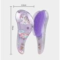 thumbnail image 2 of Cepillo de Pelo Virano Desenredante con Diseño Morado y Purpurina, 2 of 8