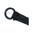 thumbnail image 3 of CTM  Braided Wide Belt with Matching Buckle Adjustable Woven (Women), 3 of 5