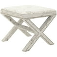 thumbnail image 3 of SAFAVIEH Palmer Ottoman Silver Nail Head Multi / Beige, 3 of 6