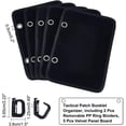 thumbnail image 3 of 1 Juego de organizador de folletos tácticos de 5 páginas, soporte para folletos de parches de página abatible negro, tablero MiniPanel con hebillas en D extraíbles, 3 of 9