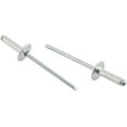 thumbnail image 1 of HJ Garden 60pcs 1/8 x 1/2 Inch (3.2x12mm) Large Flange Aluminum Blind Rivet Self-Plugging Open End Decorating Fastener Nails Pop Rivets, 1 of 2