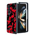 thumbnail image 1 of ANJ+ Protective Snap-On Design Printed Case Compatible with Samsung Galaxy Z Fold 4 - Red Camo, 1 of 5