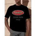 thumbnail image 2 of Men's Vintage for PETERBILT Class Pays 1939 Graphic T-Shirt - High-Quality Cotton, Comfortable Fit, Short Sleeve, Black with Red & White Logo - Ideal for Truckers & Enthusiasts, 2 of 10