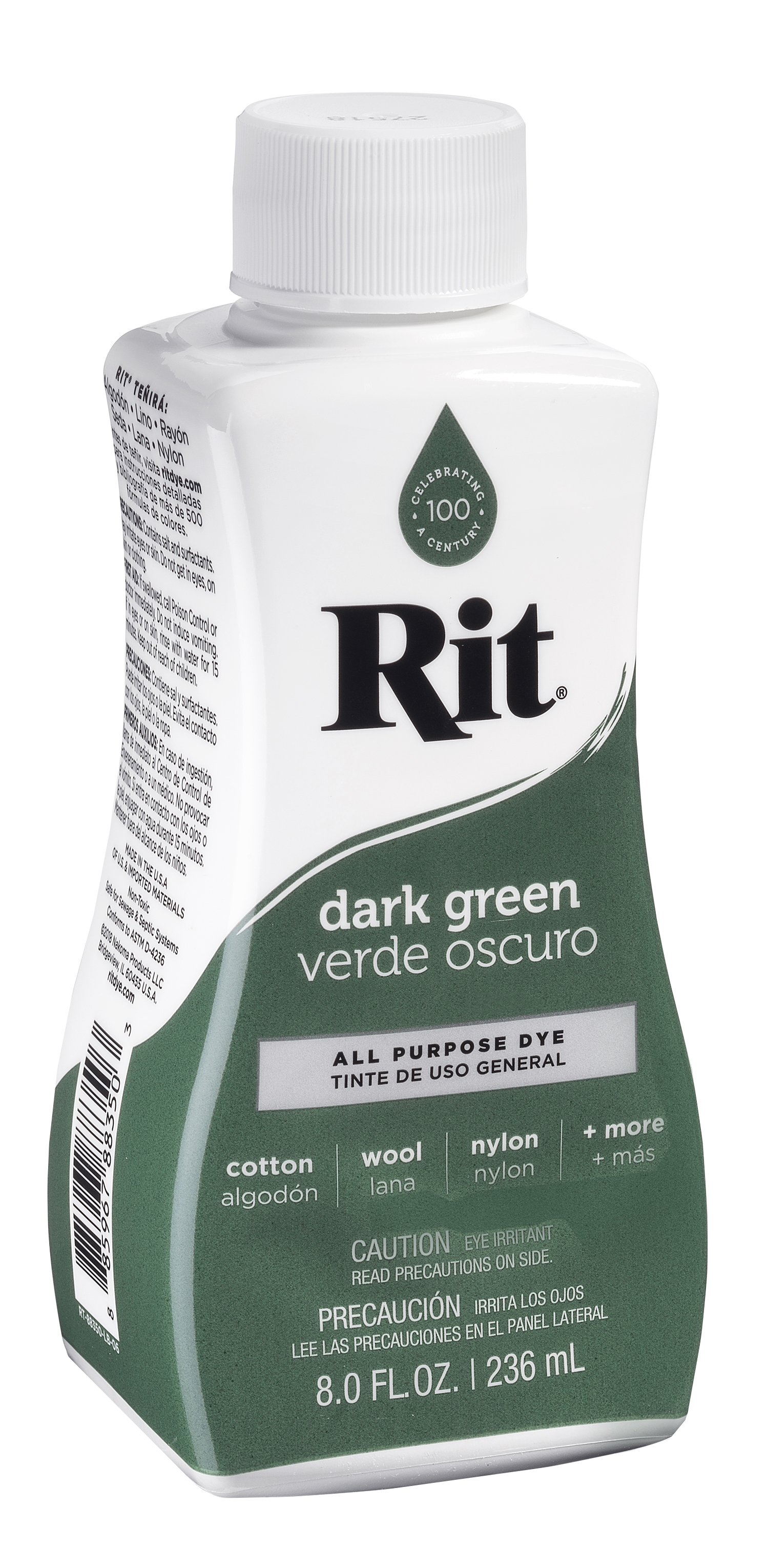 Rit All Purpose Liquid Dye, Dark Green, 8 Fl. Oz. - image 3 of 13