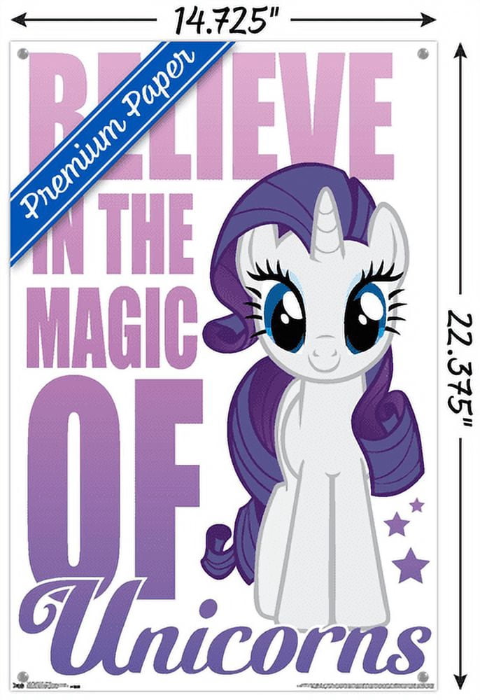 Hasbro My Little Pony - Believe Wall Poster with Push Pins, 14.725" x 22.375"