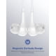 thumbnail image 4 of Auriculares con cable iMangoo con micrófono y control remoto 3.5 mm blanco, 4 of 7