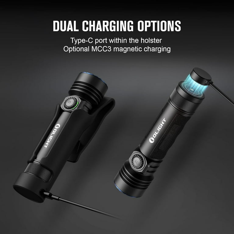 Olight Seeker 4 Pro Tactical Flashlight, 4600 Lumens, Cool White