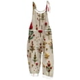 thumbnail image 1 of TIMIFIS Christmas Rompers For Women Ladies Printed Sleeveless Backless Loose Long Playsuits Rompers Jumpsuit with Pocket pring, 1 of 5