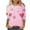 NQR1-Valentine's Day-Pink, variant on VKOYWKM Cute Valentine's Day Shirts Women Romantic Love Graphic Tees 3/4 Sleeve Crew Neck Holiday T-Shirts Valentines Day Gifts