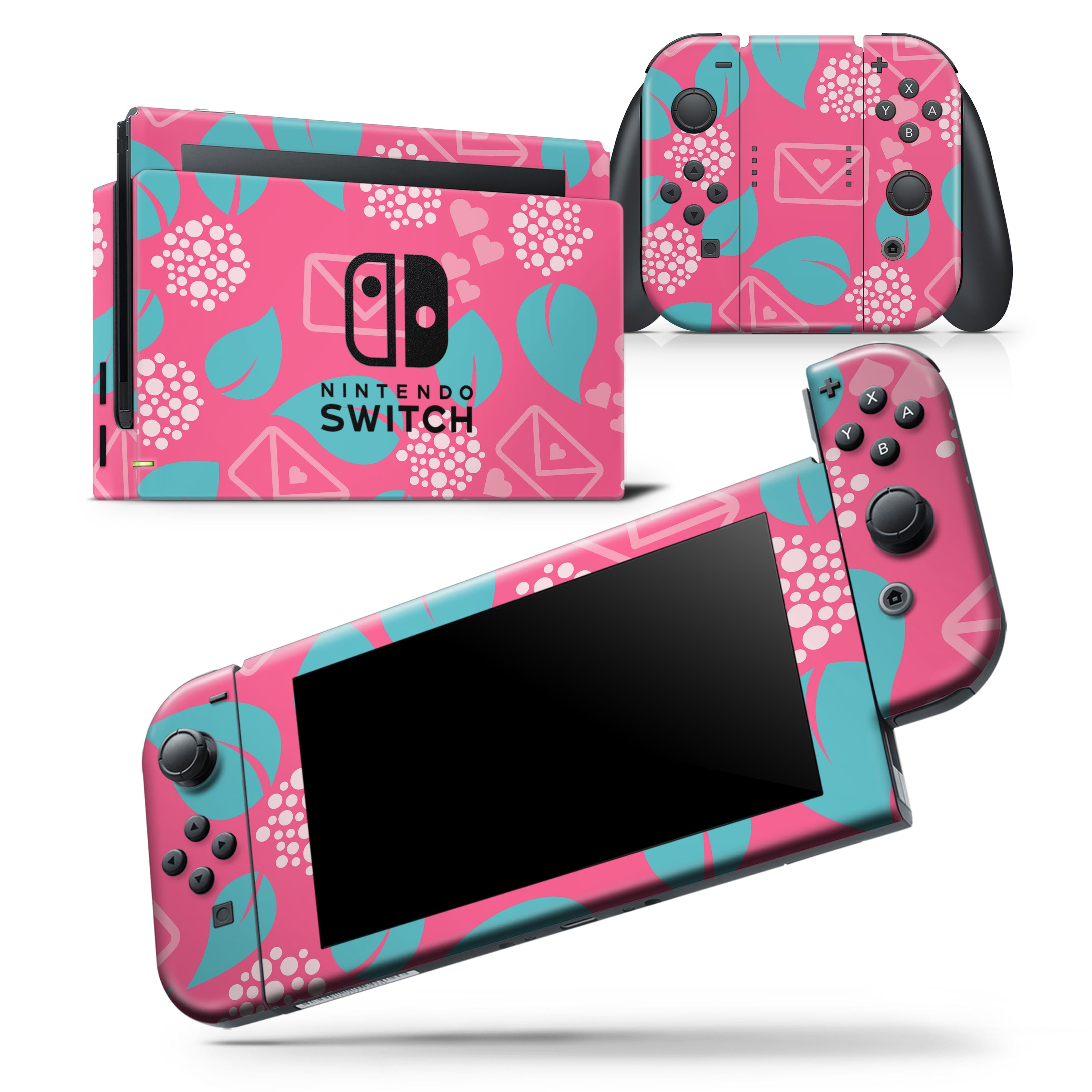 pink green joycons