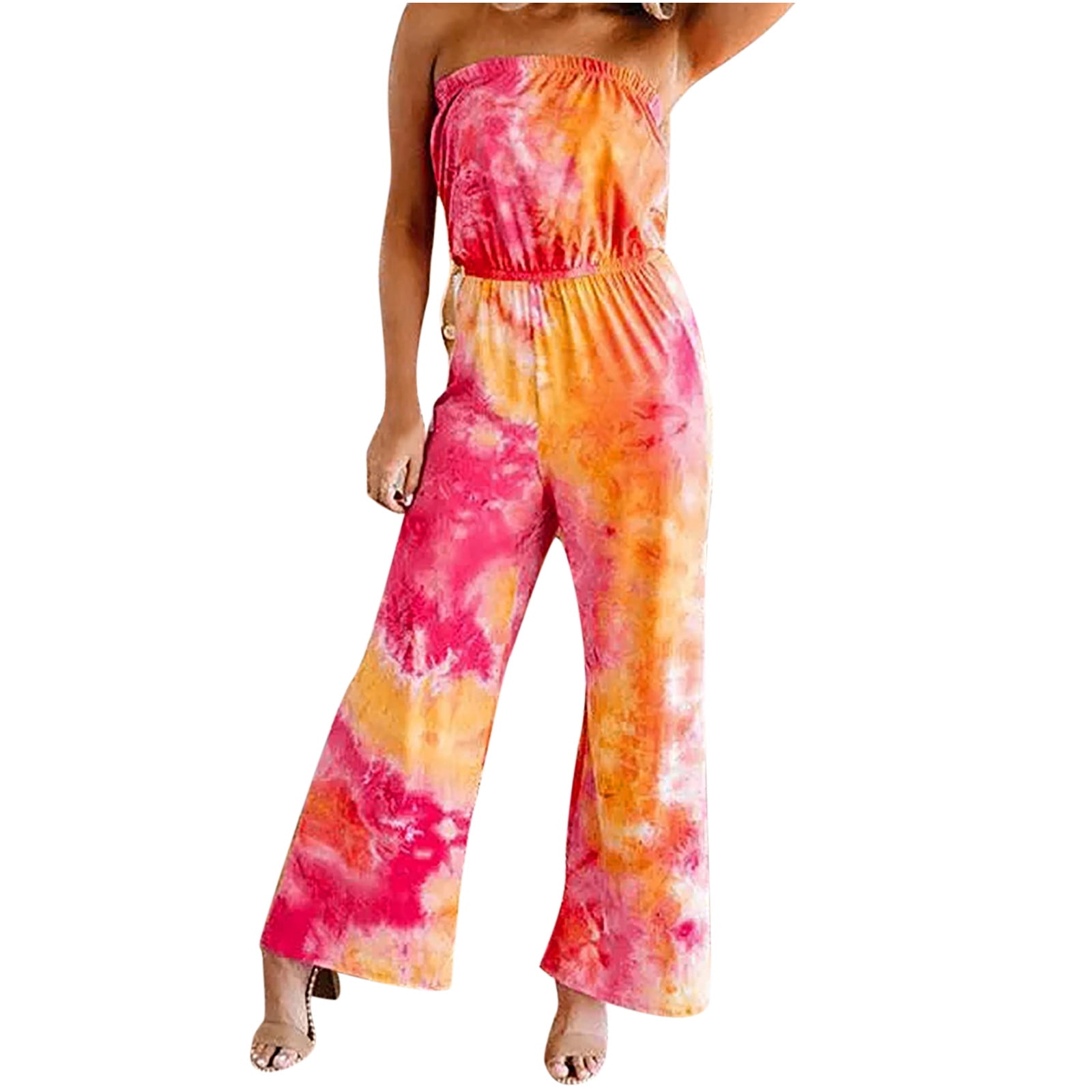 tie dye wide leg sweatpants