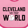 thumbnail image 4 of Inktastic Cleveland Vs. the World with Baseball Boys or Girls Baby Bib, 4 of 4