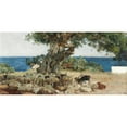 thumbnail image 3 of Joaquín Sorolla 14x9 Black Modern Framed Museum Art Print Titled - Algarrobo (The Carob Tree) (1899), 3 of 5