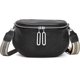 thumbnail image 1 of Bolso bandolera Damen Leder Bauchtasche, Schultertasche Umhngetaschen Damen, Bolso bandolera Breiter Gurt Mode Mit Abnehmbar Schultergurt, Schwarz, 1 of 5
