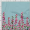 thumbnail image 2 of oneOone Cotton Flex Fabric Leaves & Pink Floral Panel Printed Craft Fabric BTY 40 Inch Wide, 2 of 3