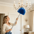 thumbnail image 6 of ACDANC 2026 New Cobweb Duster,Extendable Reach 20 Feet,Ceiling Fan Duster / 3-Stage Aluminum Telescoping Pole / Medium Stiff Bristles / Long Handle Webster Duster for Cleaning, 6 of 7