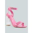 thumbnail image 2 of London Rag Poloma Clear Block Heel Party Womens Sandals, 2 of 11