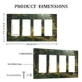 thumbnail image 3 of Game Capture Switch Cover Decorative Wall Plate / 4-Gang 4-Decor / Standard Size 4.5x8 in, 3 of 5