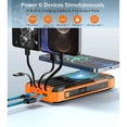 thumbnail image 3 of 36000mAh Solar Power Bank 15W Fast Charging with Cables & Wireless Charger, Solar Charger Compatible for iPhone & Android Phone, 3 of 10