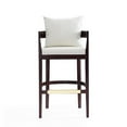 thumbnail image 2 of Manhattan Comfort Ritz 30.5" Faux Leather Barstool in Ivory/Walnut, 2 of 2