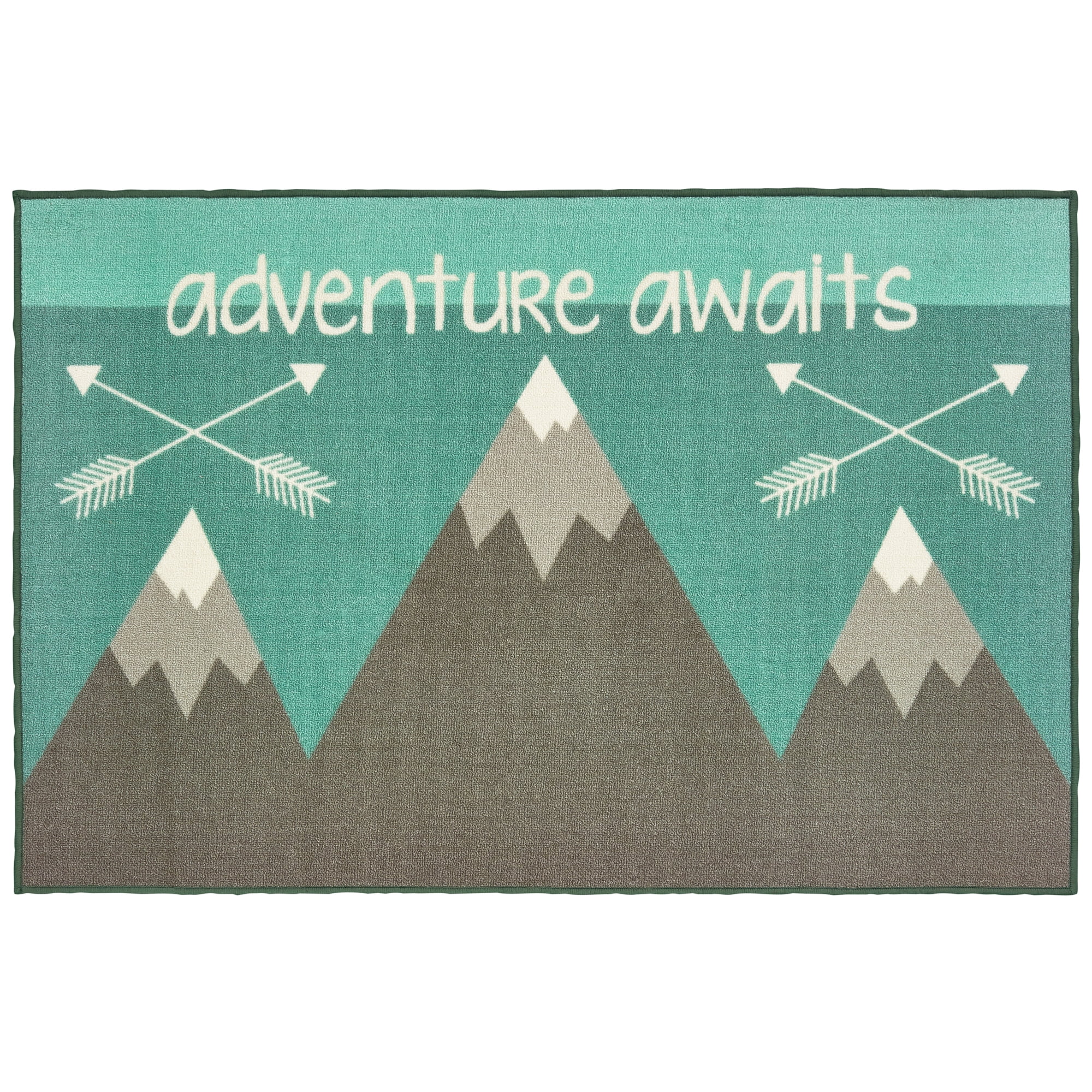 adventure awaits rug