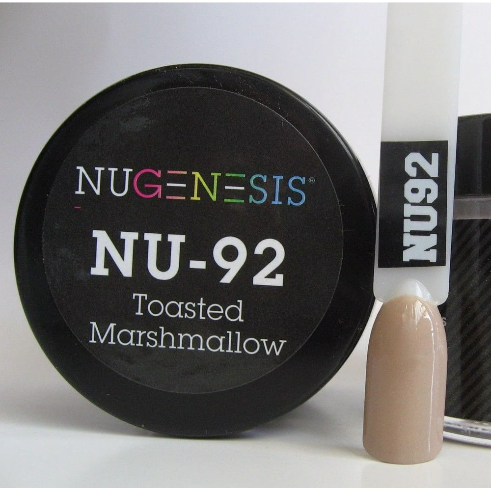 NUGENESIS Nail Color Dip Dipping Powder 1oz/jar NU92 Toasted Marshmallow