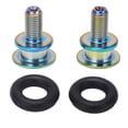 thumbnail image 2 of Perno de manivela mano de obra fina Aleación de titanio Soporte inferior Tornillo Superficie de oxidación anódica Alta dureza para bicicleta de montaña Amonsee Otros, 2 of 8