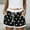Black, variant on POROPL Shorts for Women Summer Fashion Elastic Waist Shorts with Pockets Star Home Sleeper Short