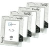 Glass Family 5'' x 7'' Picture Frames, Set of 4