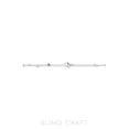 thumbnail image 4 of 1/2 Cttw Moissanite Station Bracelet for Women 14K White Gold Plated Silver Classic Bracelet Jewelry Gift for Her Size 10, 4 of 6
