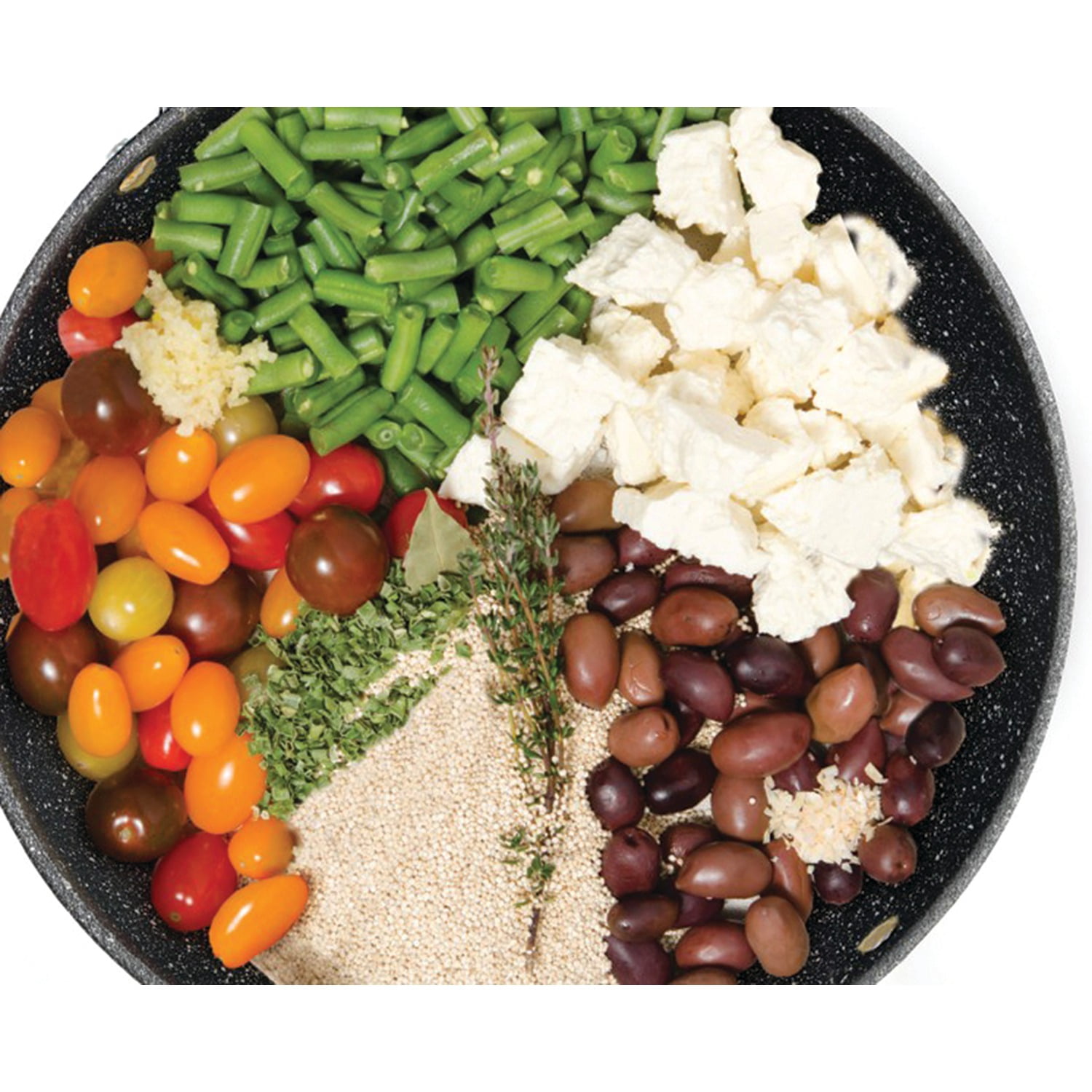 THE ROCK by Starfrit 11" Non-Stick Aluminum Deep-Fry Pan with Glass Lid & Bakelite Handles, 060705-002-0000