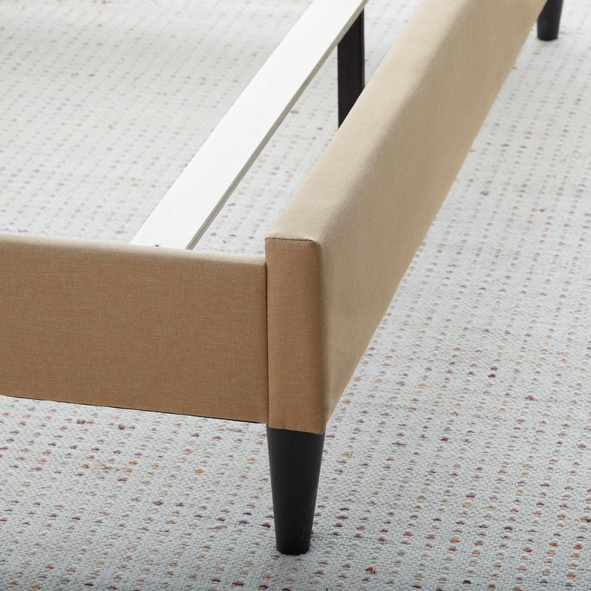 Rest Haven Gresham Tufted Upholstered Bed, King, Beige (Box Spring Required)