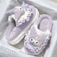 thumbnail image 3 of Sanrio-Zapatillas peludas de algodón para niña, zapatos de dibujos animados Kawaii, Hello Kitty, Cinnamoroll, Kuromi Melody, invierno, lindo, regalo para el hogar, 3 of 5