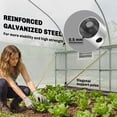 thumbnail image 4 of Outsunny Walk-in Tunnel Greenhouse with Shelves, Plant Hot House with Mesh Door, White, 4 of 9